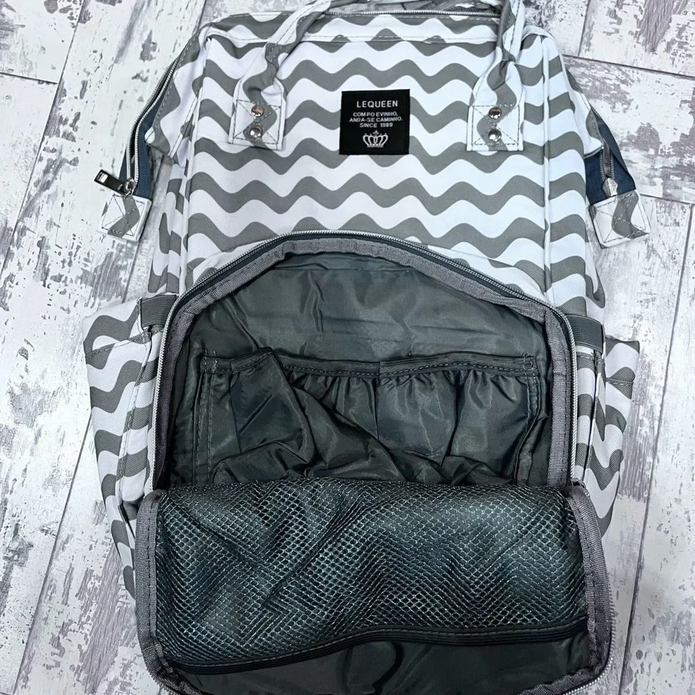 Trendy Mama Multipurpose Baby Diaper Bag Backpack Lots of Pockets 💗